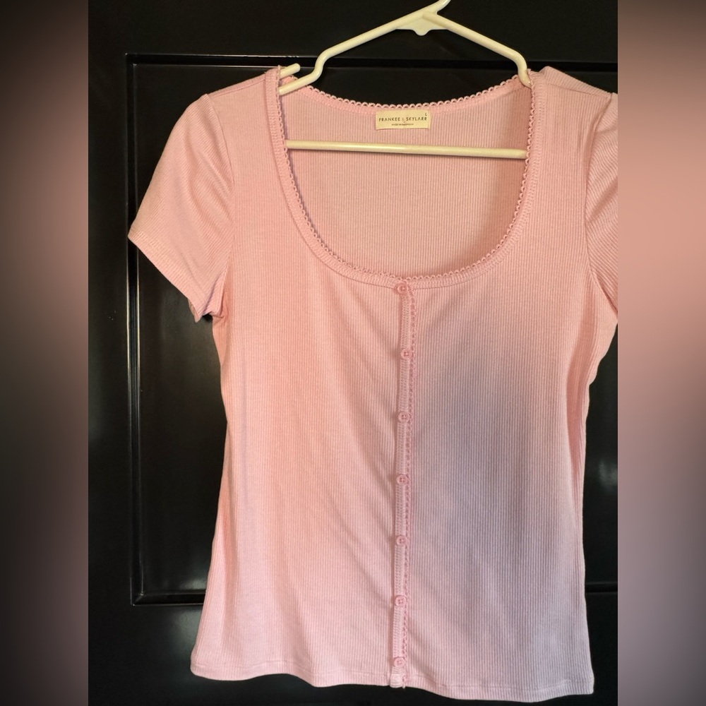 Pink Short Sleeve Top